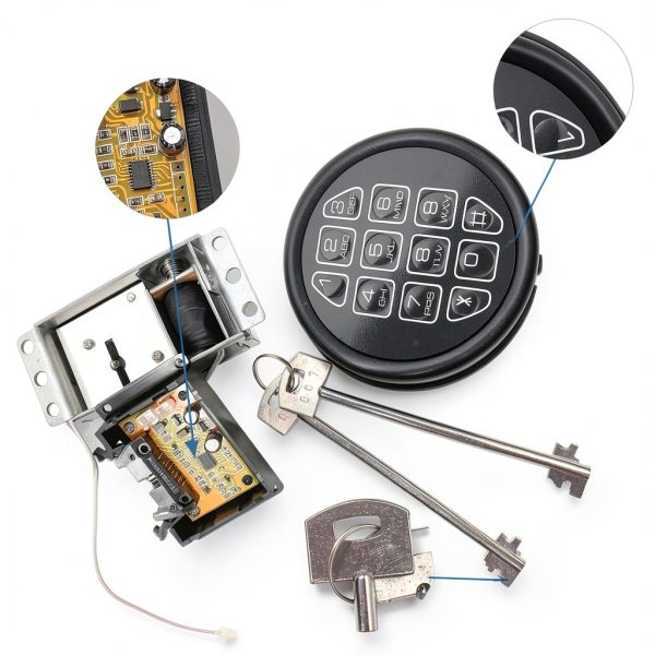 BOVZOR Electronic Keypad Lock Commercial Security Solenoid-3