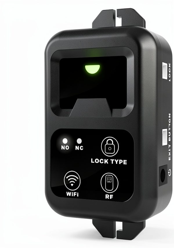 UHPPOTE Wi-Fi Electromagnetic Lock Modern Black Silver-1