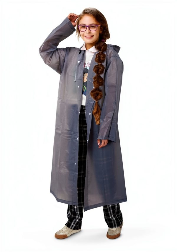JaGely Rain Ponchos Waterproof Reusable Adult Outdoor Gear-2