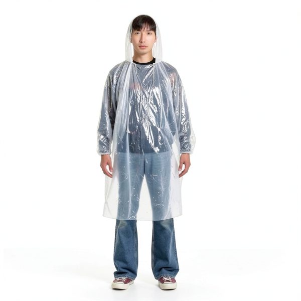 Xthrotsenk Rain Ponchos Waterproof PVC PE Universal Size-6