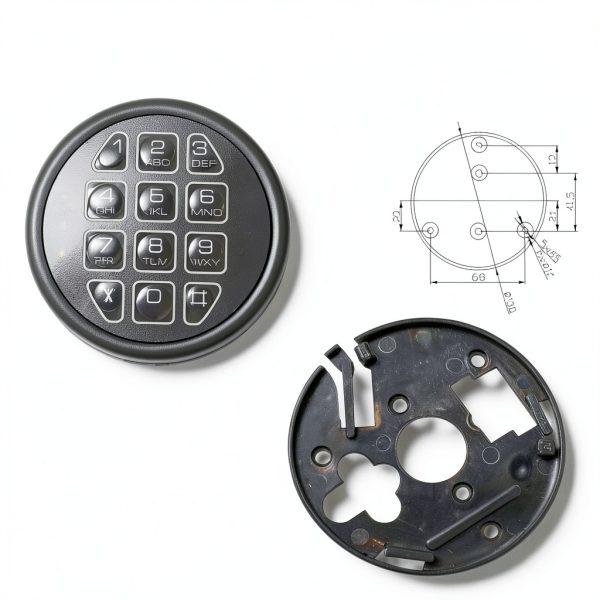 BOVZOR Electronic Keypad Lock Commercial Security Solenoid-1