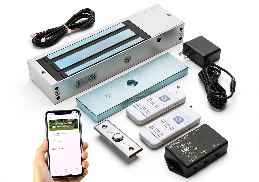 Zuomeng electromagnetic lock installed on a glass door