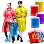 GINMIC Rain Poncho Plastic Lightweight Emergency Family Pack-0