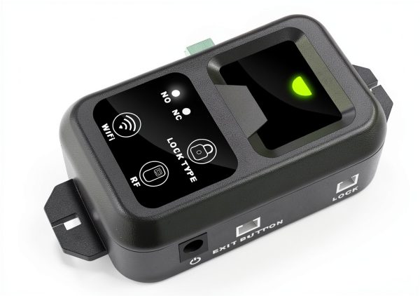 UHPPOTE Wi-Fi Electromagnetic Lock Modern Black Silver-2