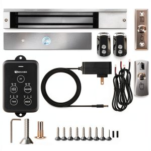 Preruner 600lb Electromagnetic Lock Remote Control Security-0