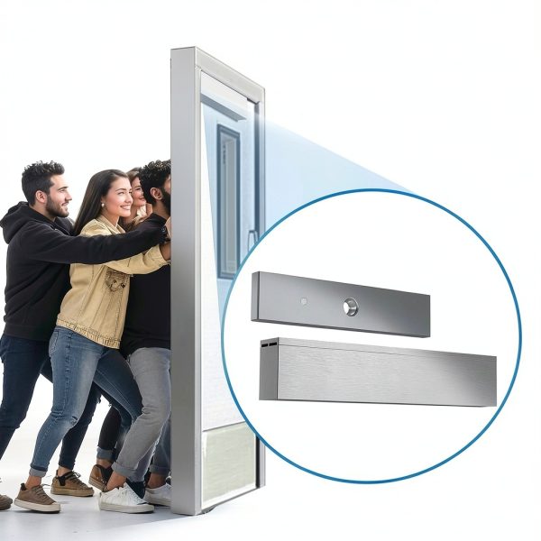 Preruner 600lb Electromagnetic Lock Remote Control Security-5