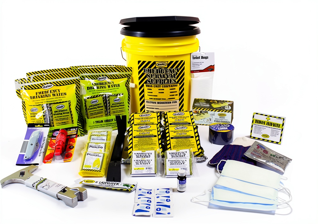 Installing Mayday Industries Emergency Survival Kit on a wooden workbench