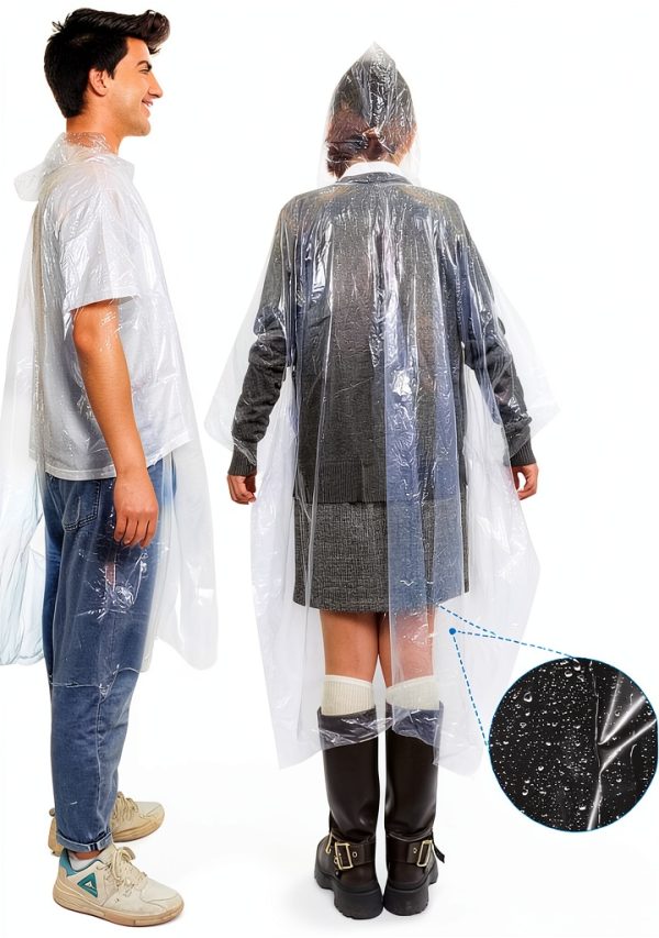 Huoboom Rain Poncho 12 Pack Waterproof Unisex-4