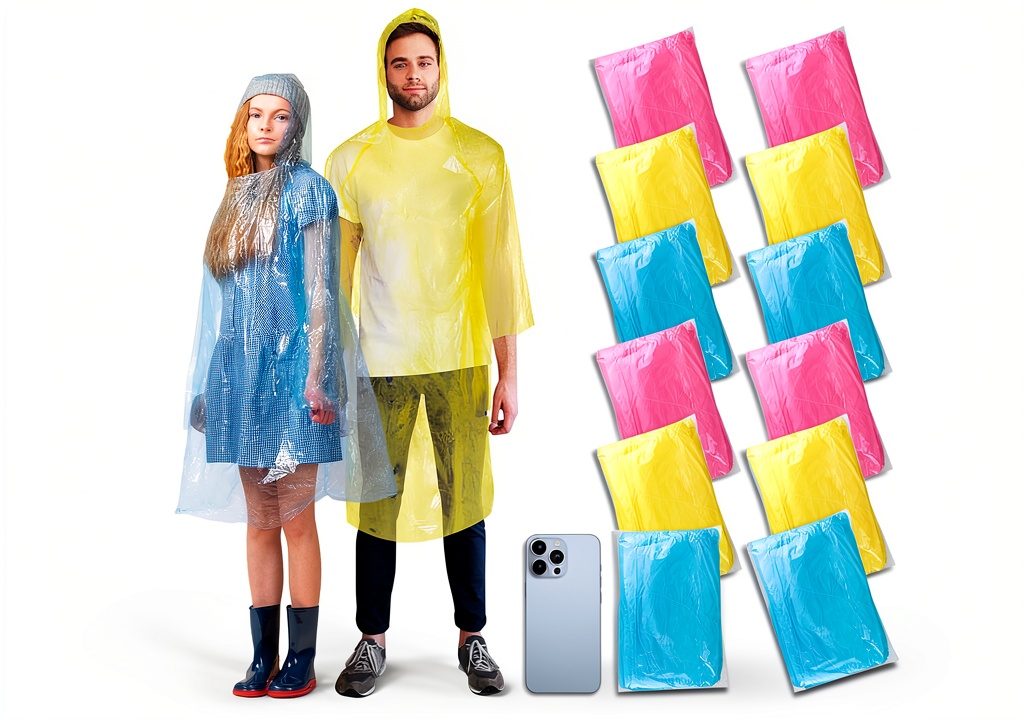 Adult using twoworld rain poncho during a marathon