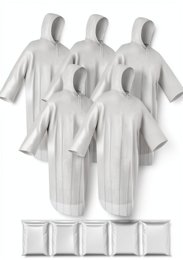 Rain Poncho LIXINSHENGTAI Waterproof Transparent-0