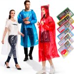 Rain Poncho HLKZONE Disposable Waterproof Adult-0