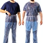EupHHonycs Disposable Rain Poncho 2 Pack Clear Hooded PE Waterproof-0