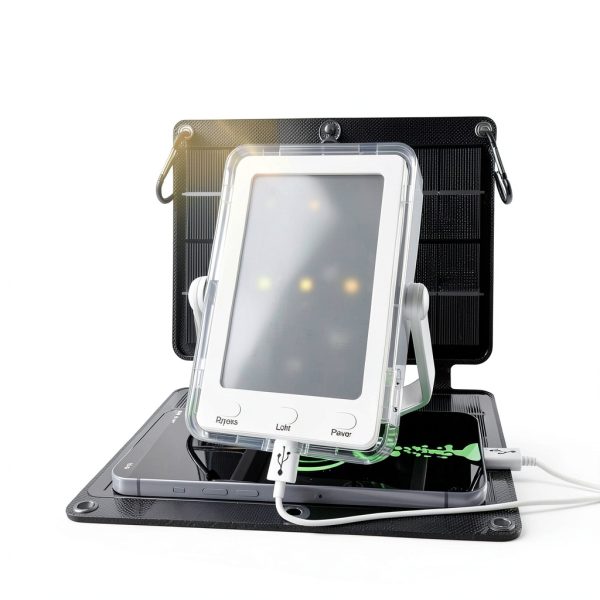 Praana Solar Power Bank V10P1 White 7X Solar 5000mAh Flashlight-1