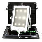 Praana Solar Power Bank V10P1 White 7X Solar 5000mAh Flashlight-0