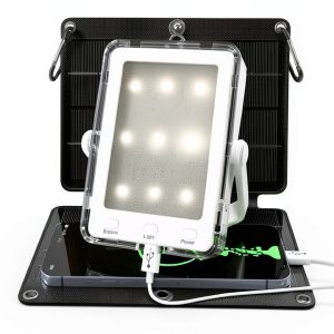 Praana Solar Power Bank V10P1 White 7X Solar 5000mAh Flashlight-0