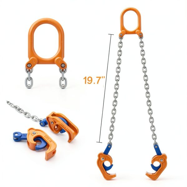 Chain Drum Lifter 2200LBS GPOAS Heavy Duty Lifting Clamp Model 167144-1