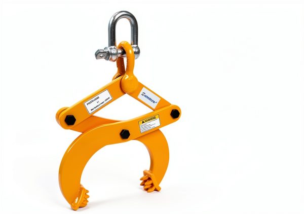 Industrial Pallet Puller Clamp,2204lbs Capacity Heavy Duty Scissor Clamp with 6" Jaw Opening,Compatible with Forklift Chains for Pulling Pallets,Wood & Trees-2