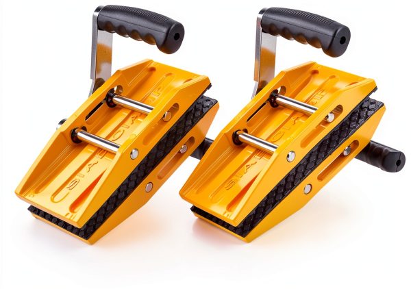 Double Handed Stone Carrying Clamp Pilida 660lb Duty Yellow 2-Pack-0