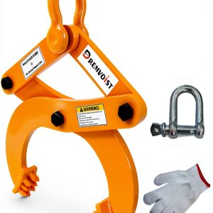 Industrial Pallet Puller Clamp,2204LB Grabber Hook Heavy Duty Steel Single Scissor for Pulling Pallets,6.1'Jaw Opening,for Forklift Chain,Stump Puller,Handling Stump Puller Pulling Hoisting-0