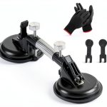 Lcassoon Laminate Floor Gap Repair Tool Rotatable Alignment Black 1pc-0