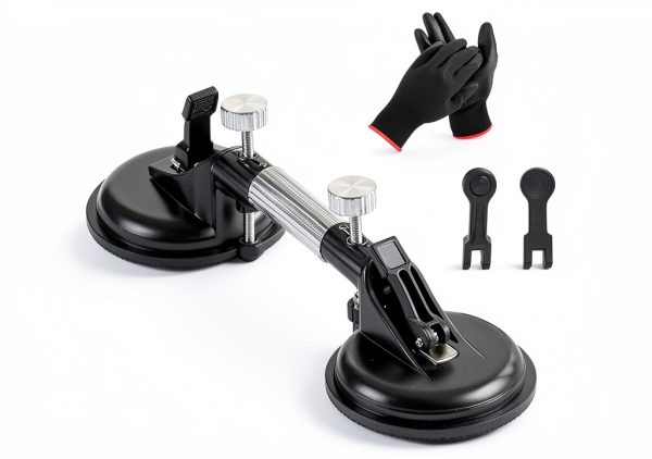 Lcassoon Laminate Floor Gap Repair Tool Rotatable Alignment Black 1pc-0