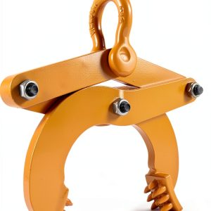 Pallet Puller Clamp 1T/2204LBS Pallet Jack Puller Steel Single Scissor Hook Puller, 5 Inch Jaw Opening Pallet Grabber Heavy Duty Forklift Material Handling Stump Puller Pulling Hoisting Wood-Yellow-0