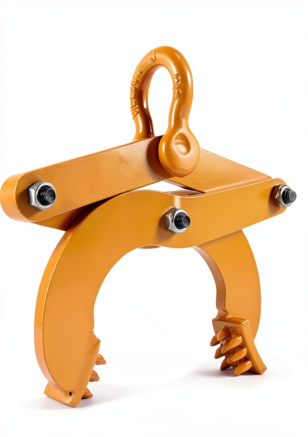Pallet Puller Clamp 1T/2204LBS Pallet Jack Puller Steel Single Scissor Hook Puller, 5 Inch Jaw Opening Pallet Grabber Heavy Duty Forklift Material Handling Stump Puller Pulling Hoisting Wood-Yellow-0