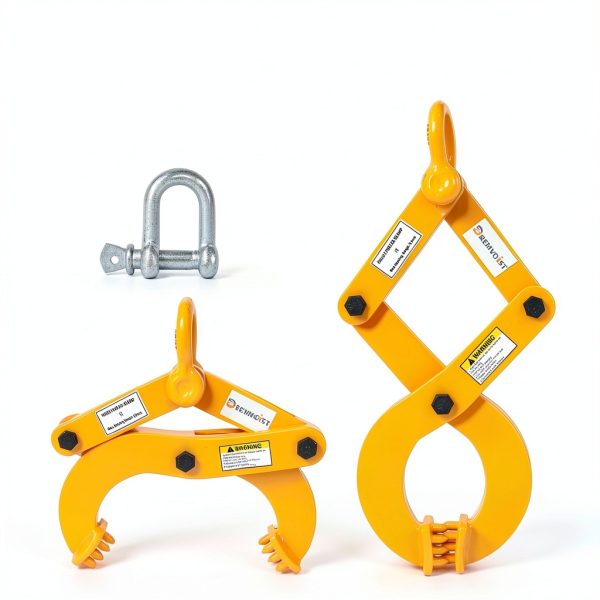 Industrial Pallet Puller Clamp,2204LB Grabber Hook Heavy Duty Steel Single Scissor for Pulling Pallets,6.1'Jaw Opening,for Forklift Chain,Stump Puller,Handling Stump Puller Pulling Hoisting-2