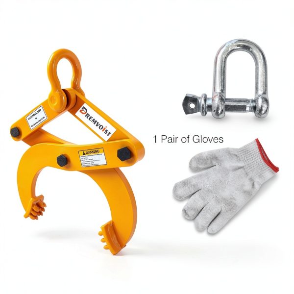 Industrial Pallet Puller Clamp,2204LB Grabber Hook Heavy Duty Steel Single Scissor for Pulling Pallets,6.1'Jaw Opening,for Forklift Chain,Stump Puller,Handling Stump Puller Pulling Hoisting-4