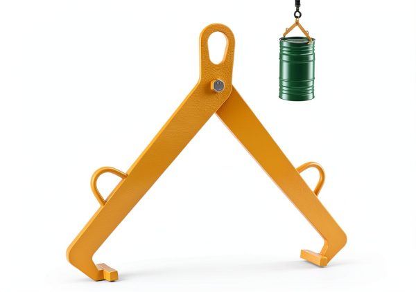 Vertical Drum Clamp WowDIY Drum Lifter 1100 lbs Capacity Yellow-0