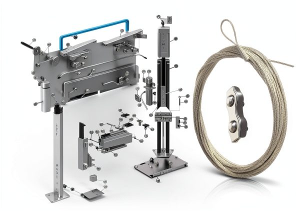 FJ7595-1 Lock Latch Release Cable & Clamp Compatible with Rotary Lifts SP7、SPO7、SPOA7、SPO88、SPO9、SPO10、SPO12-29 Foot, 7K–10K Capacity, Replaces FJ7594-1-5