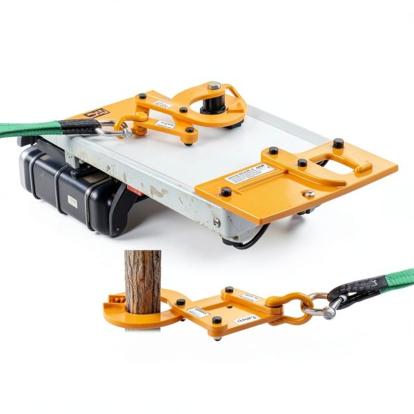 Industrial Pallet Puller Clamp,2204lbs Capacity Heavy Duty Scissor Clamp with 6" Jaw Opening,Compatible with Forklift Chains for Pulling Pallets,Wood & Trees-3