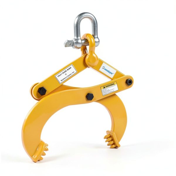 Industrial Pallet Puller Clamp,2204lbs Capacity Heavy Duty Scissor Clamp with 6" Jaw Opening,Compatible with Forklift Chains for Pulling Pallets,Wood & Trees-1