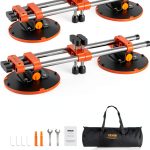 VEVOR Seamless Seam Setter 2 Pack 6inch Suction Cups 530LB Orange-0