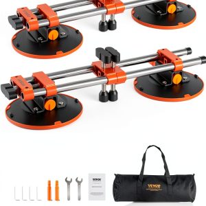 VEVOR Seamless Seam Setter 2 Pack 6inch Suction Cups 530LB Orange-0